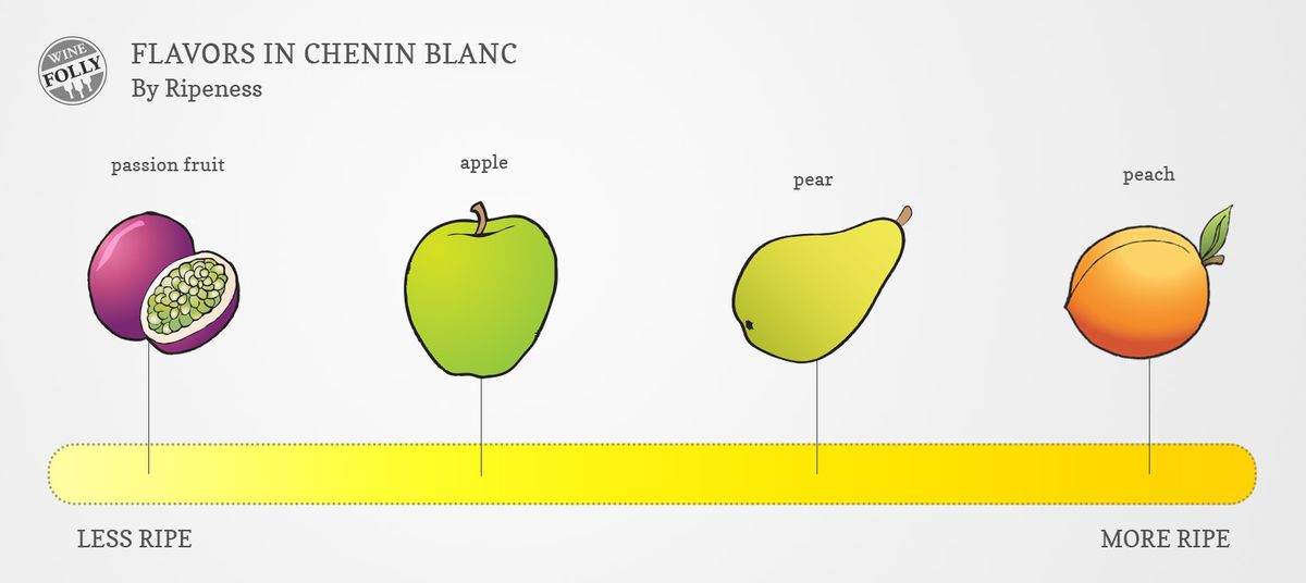 „Chenin Blanc“ vyno skonio diagrama