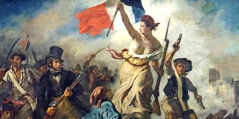Prancūzijos revoliucijos paveikslas.