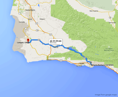 Trasa jazdy po vinárskej krajine Santa Barbara 154