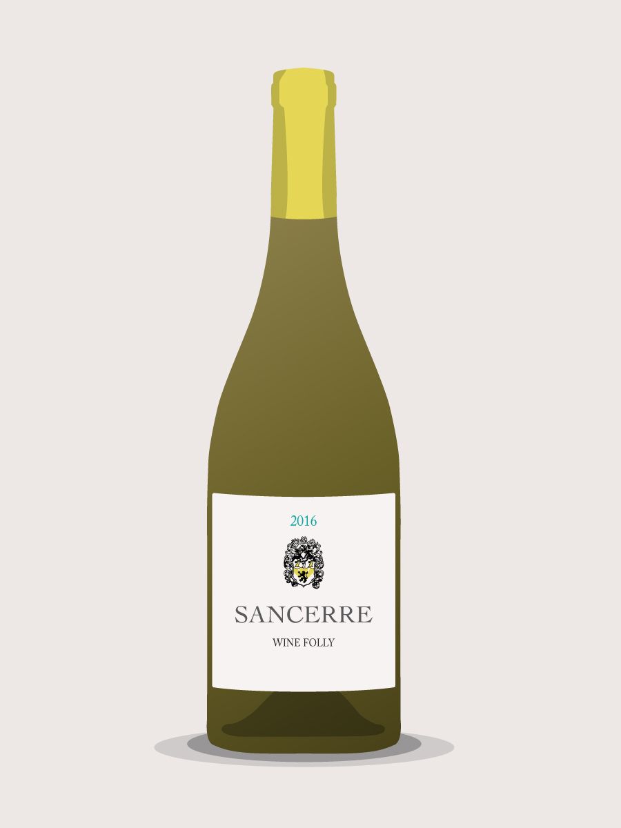 бутилка вино на Sancerre-sauvignon-blanc