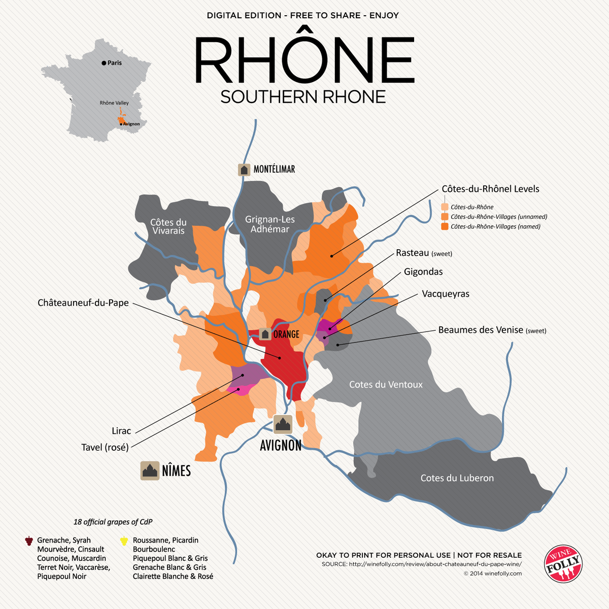 Pietų-Ronos žemėlapis-vynas-kvailys