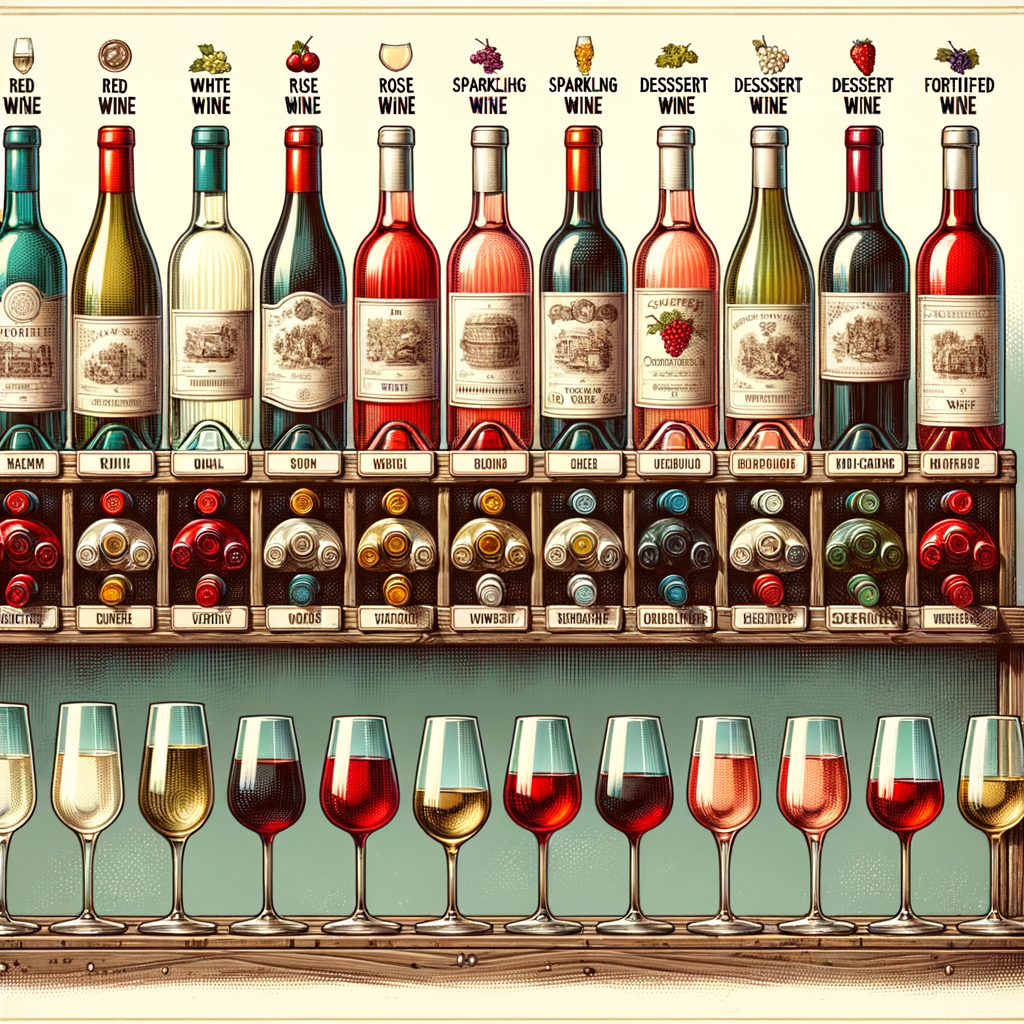 Différents types de vin
