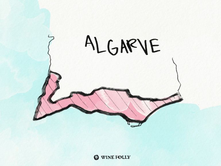 Portugalija-iliustracijos-algarve-vyno regionas