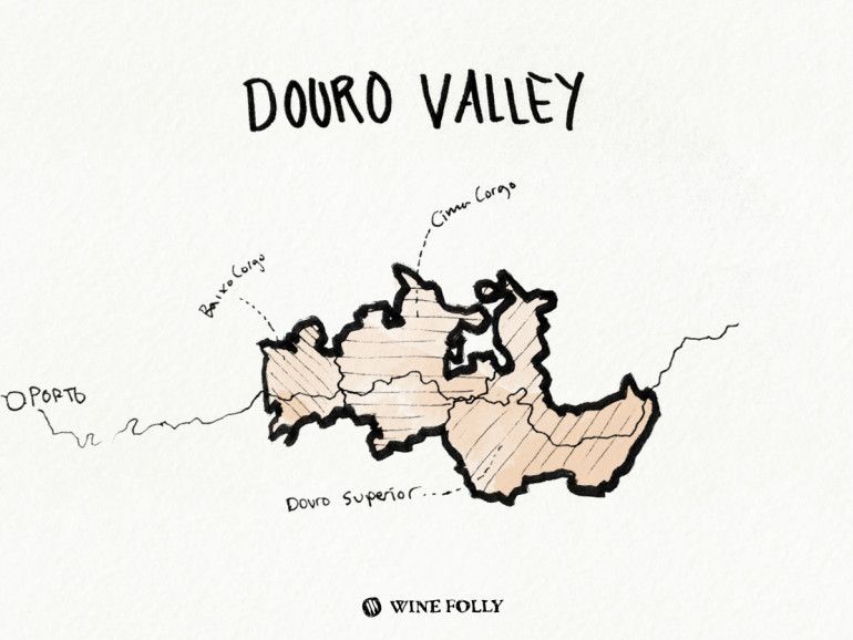 Portugal-illustrasjoner-douro-dalen