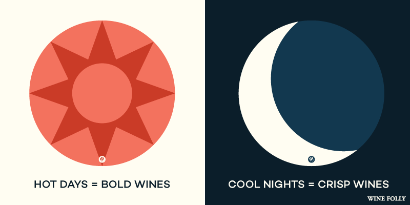 karštos dienos-vėsios naktys-vyno kvailystė