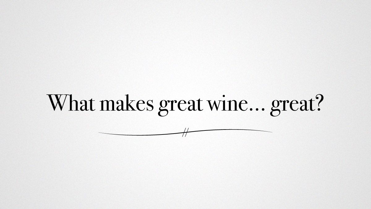 מה עושה יין נהדר ... נהדר?