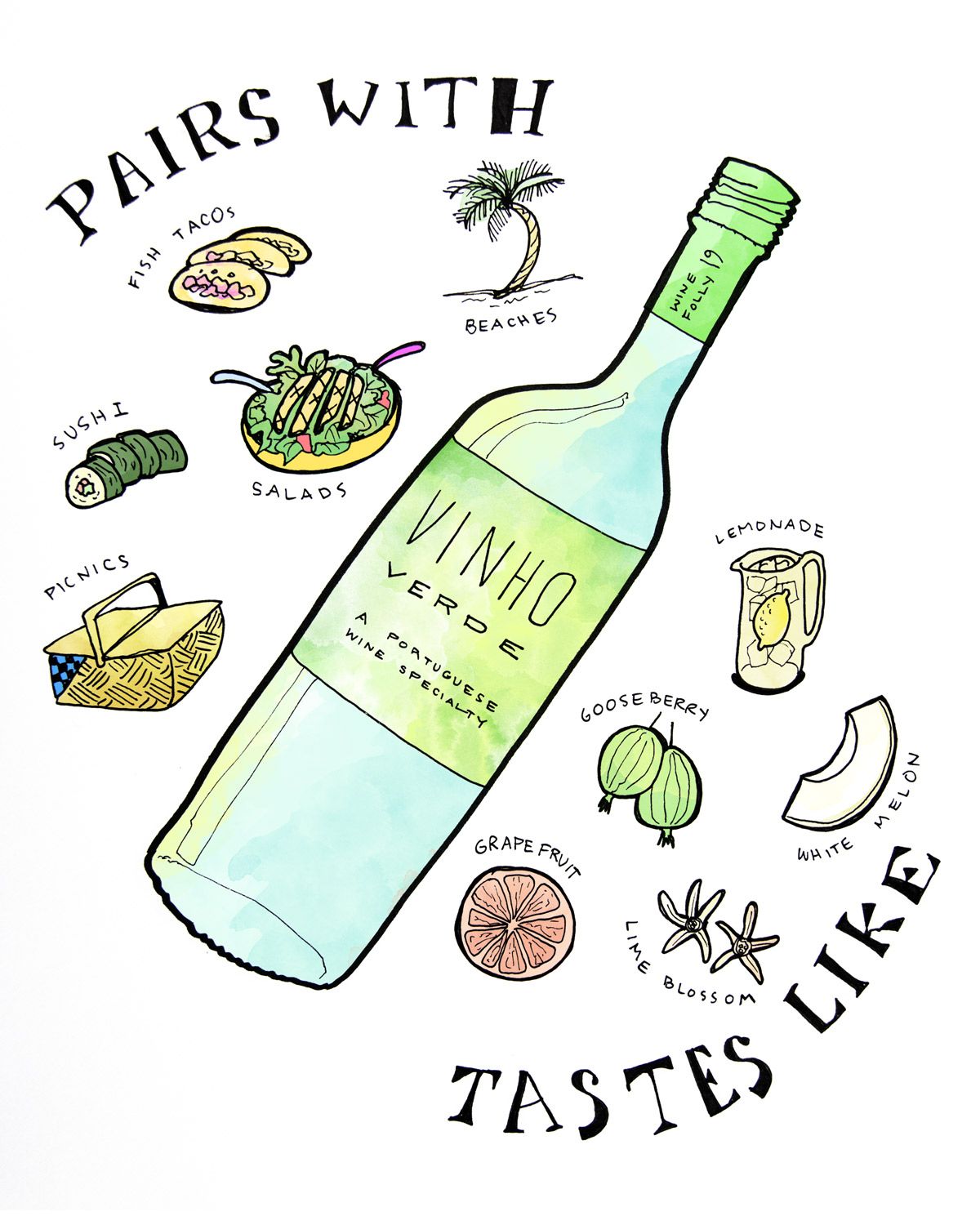 Vinho-Verde-Degustacija vina-Seznanjanje-Ilustracija-WineFolly