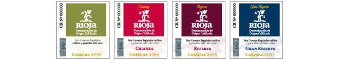 Classifications des vins de Rioja du Conseil DOCa