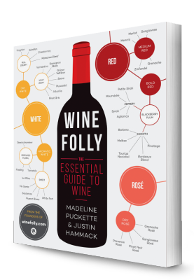 Angle de côté de la couverture du livre Wine Folly