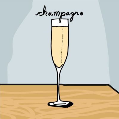 putojantis vynas-šampanas