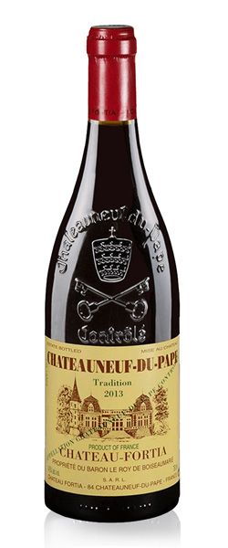 Image of a bottle Chateau Fortia Chateauneuf-du-Pape wine