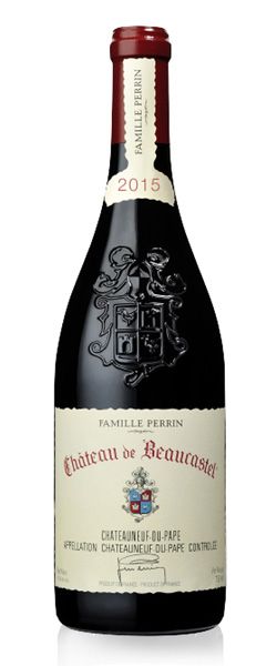 Vyno butelio „Famille Perrin Chateau de Beaucastel Chateauneuf-du-Pape“ vaizdas