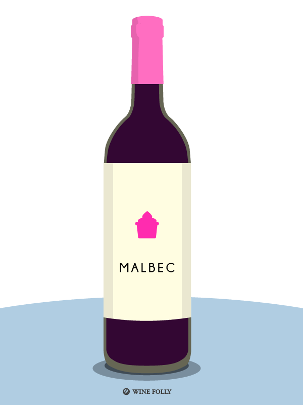 malbec-vyno butelis