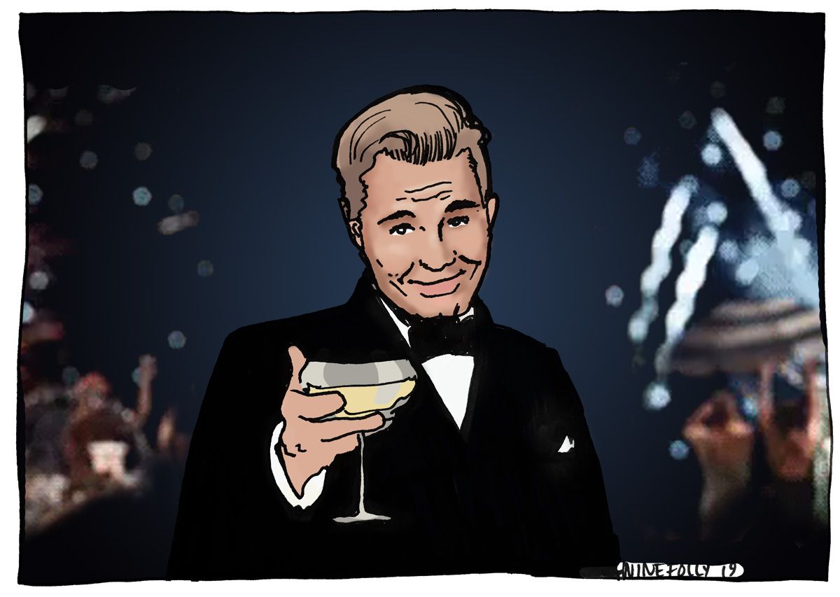 Jay Gatsby - Begui xampany - Il·lustració de Wine Folly