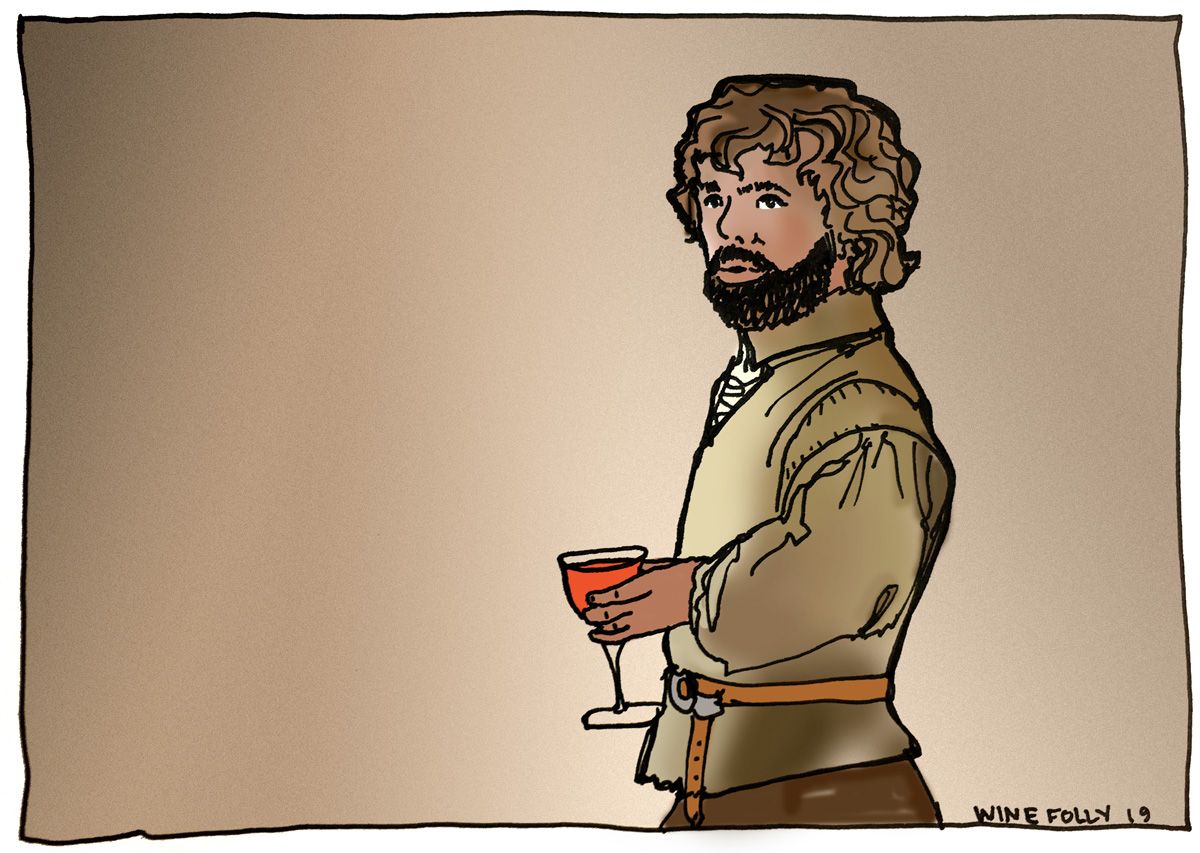 Tyrion Lannister de Joc de trons - Príncep nan - Il·lustració de Wine Folly