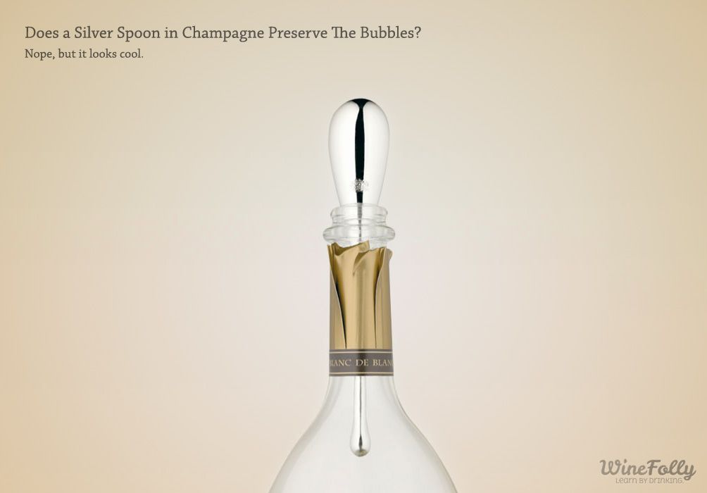 Une cuillère à champagne de Ruinart pour préserver les bulles