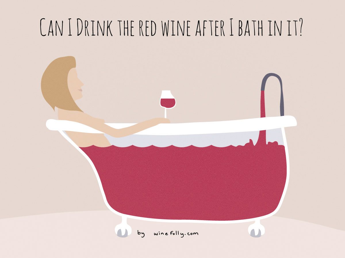 Výhody kúpeľa z červeného vína