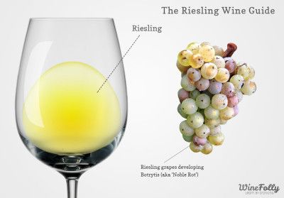 Vin de Riesling et raisins