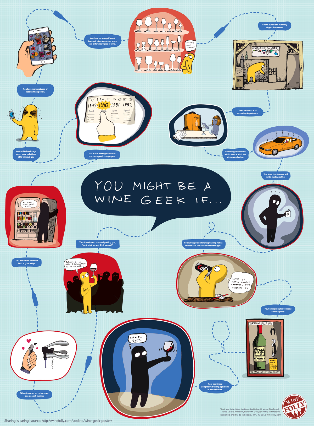 Poster Wine Geek