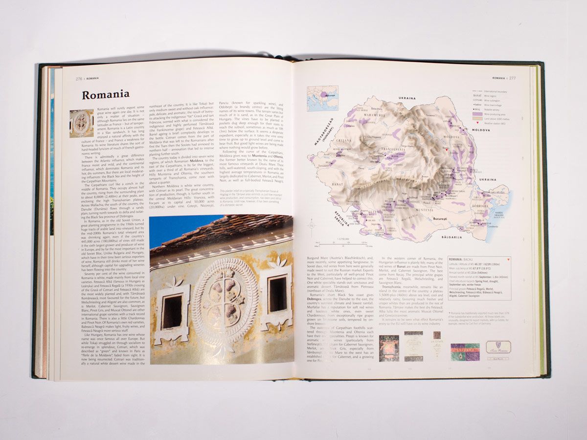 Toma interior del Atlas mundial del vino 6a edición