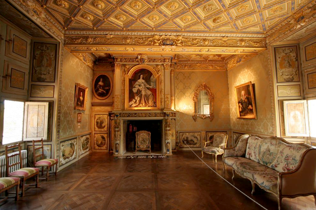 Pohľad do interiéru zámku Chateau Goulaine