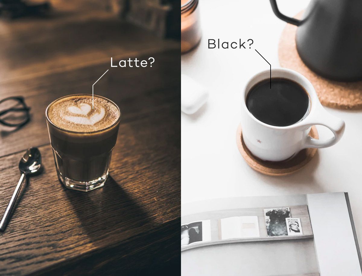 latte alebo čierna káva - nájdite si svoje preferencie vína