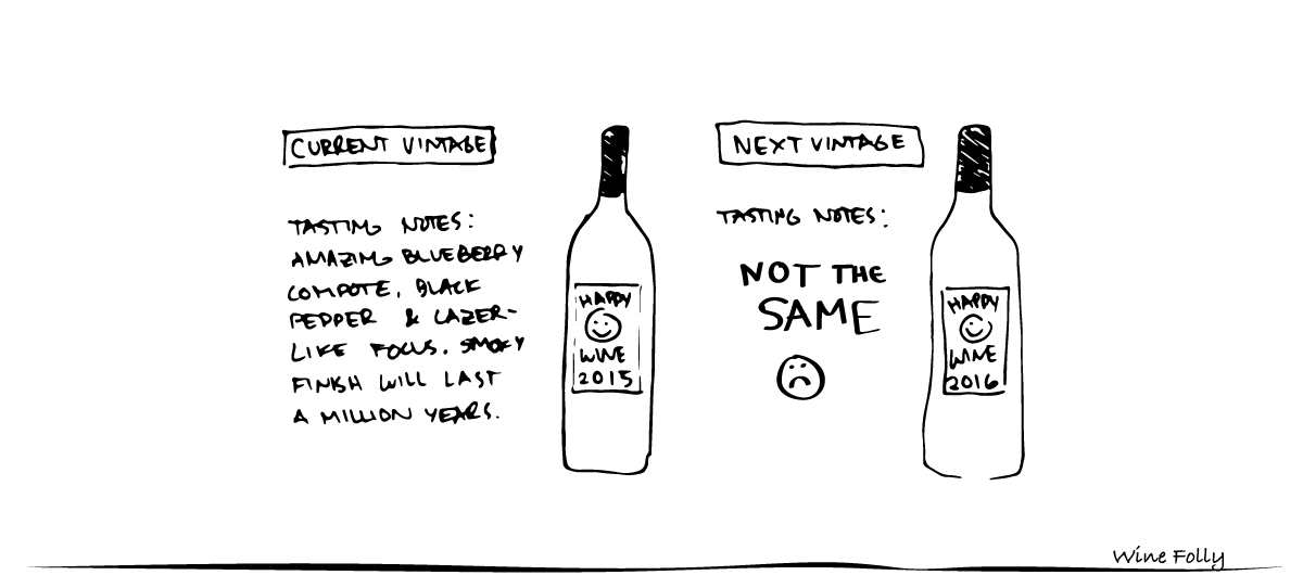 ワイン-ヴィンテージ-バリエーション