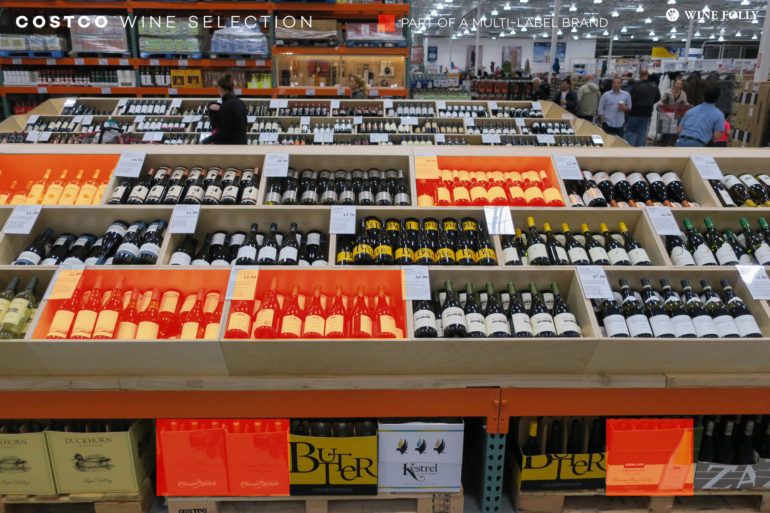 Съотношение Costco на независими винарни срещу марки с няколко етикета