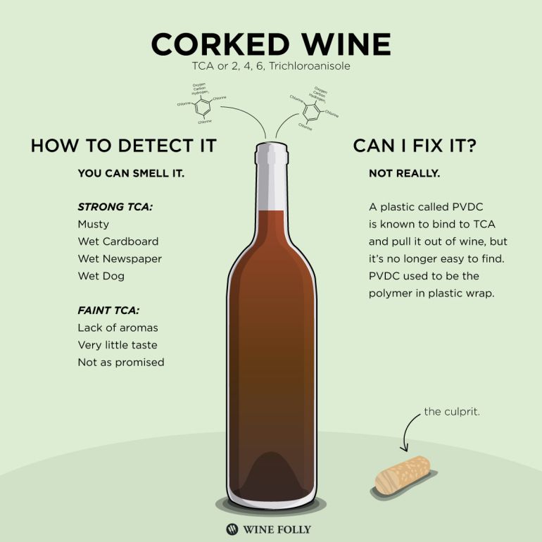 Infographie du vin bouchonné