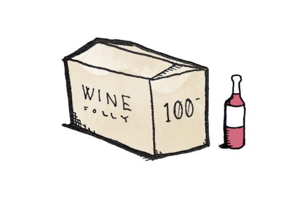 100 atvejų - vyno vertė - iliustracija - vynas