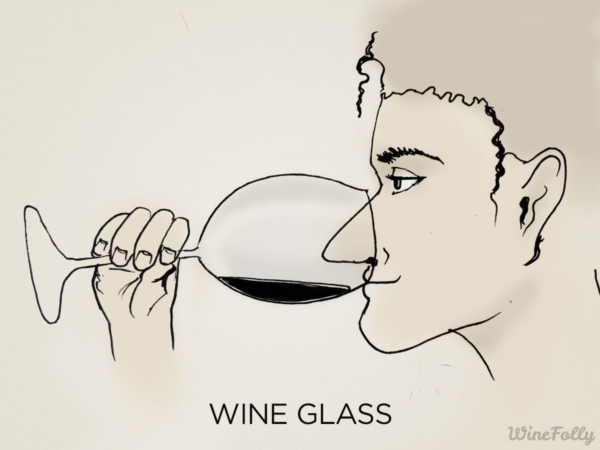 vyno taurės gėrimas-iliustracija