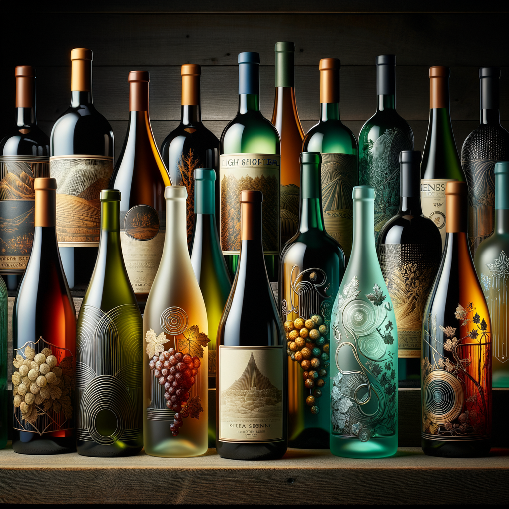 уникални бутилки за вино