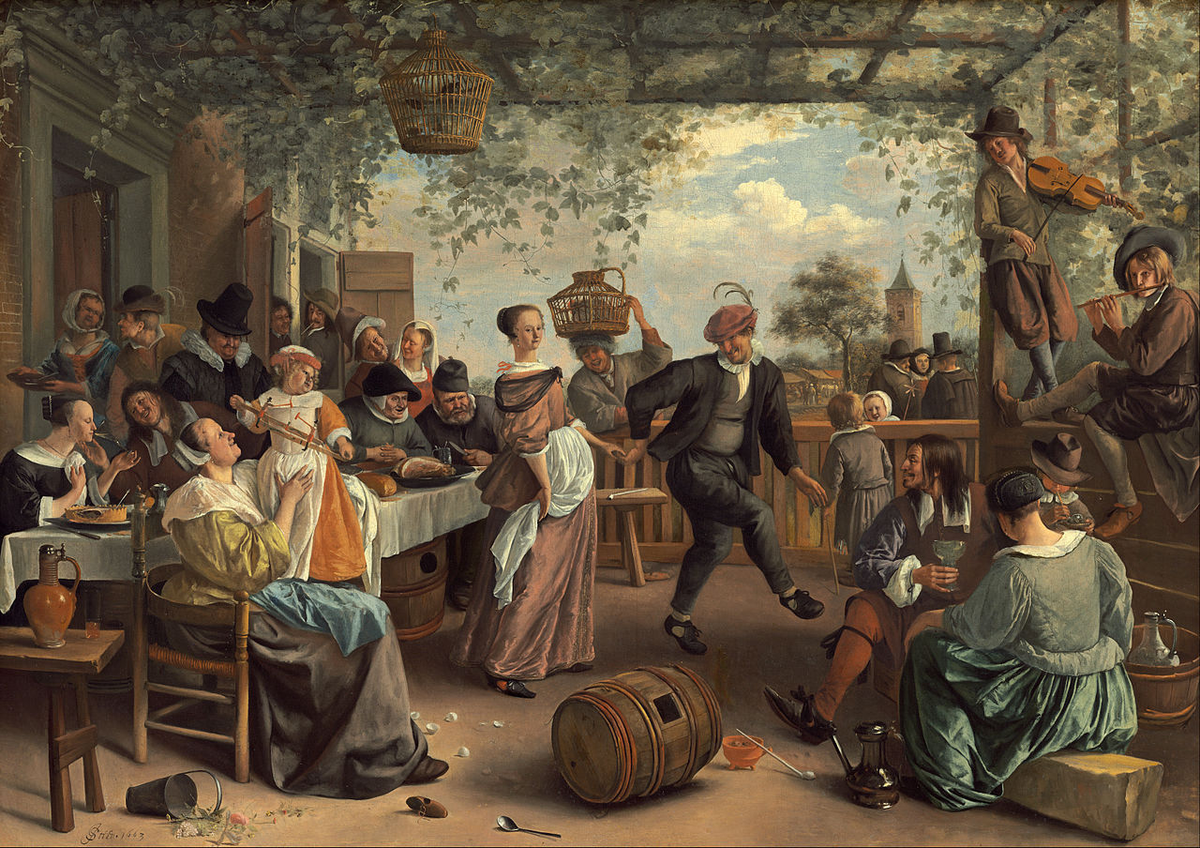 הזוג הרוקד מאת יאן האביקסון סטין 1663