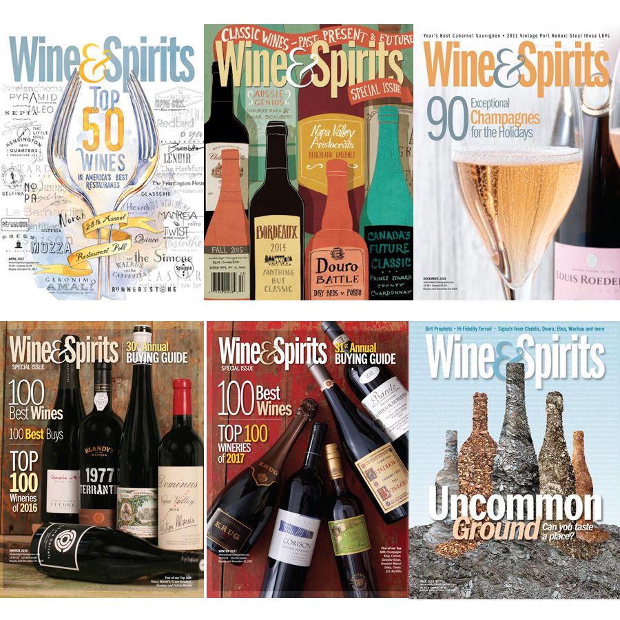 Couvertures de magazines de vins et spiritueux