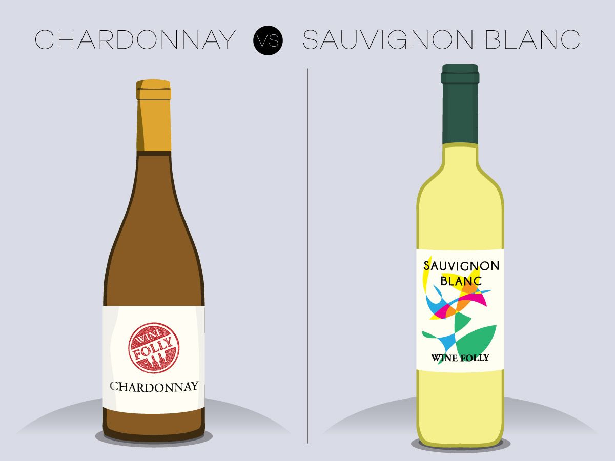 „Chardonnay“ ir „Sauvignon Blanc“ vynas