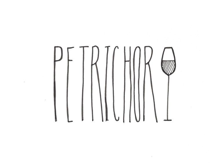 Petrichorova typografia ilustrácie ruky
