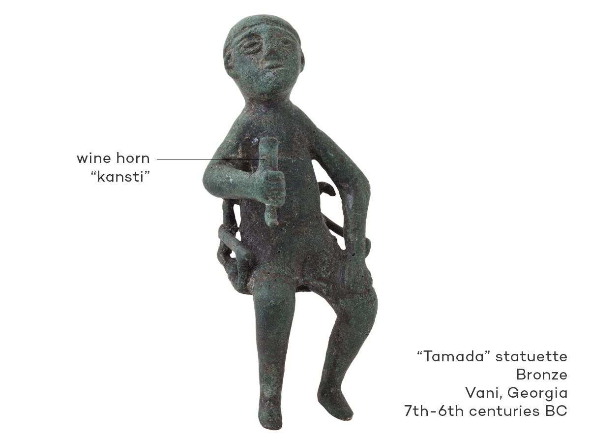 tamada-gruzija-vyno artefaktas Gruzijos nacionalinis muziejus / Mirianas Kiladze