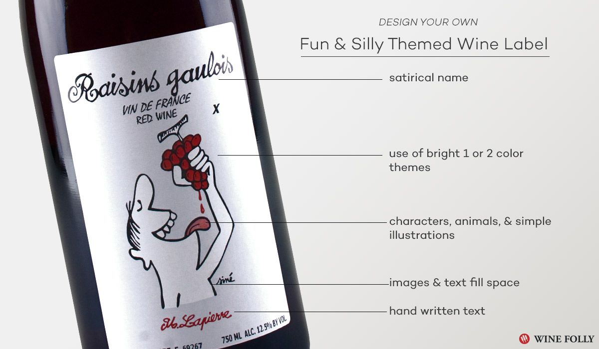 забавно-глупаво-вино-етикет-дизайн