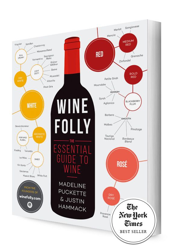 Ángulo lateral de la portada del libro Wine Folly