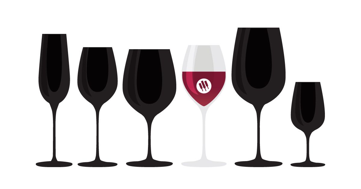 Universal - Стандартна илюстрация за винена чаша от Wine Folly