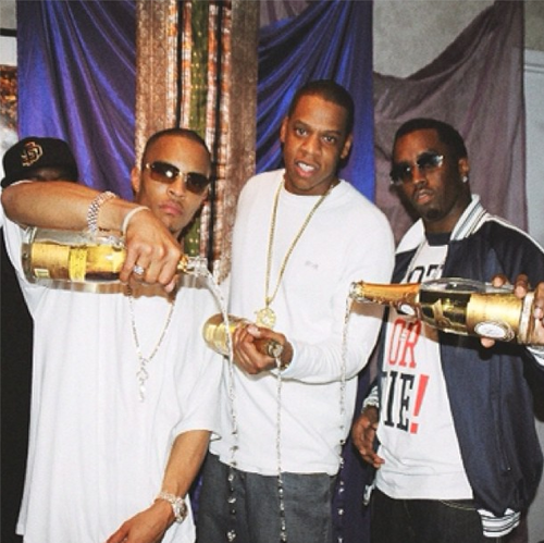 Jay-Z, Diddy y TI derraman Cristal