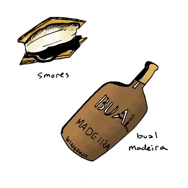 smores-pairing-with-bual-old-madeira-wine