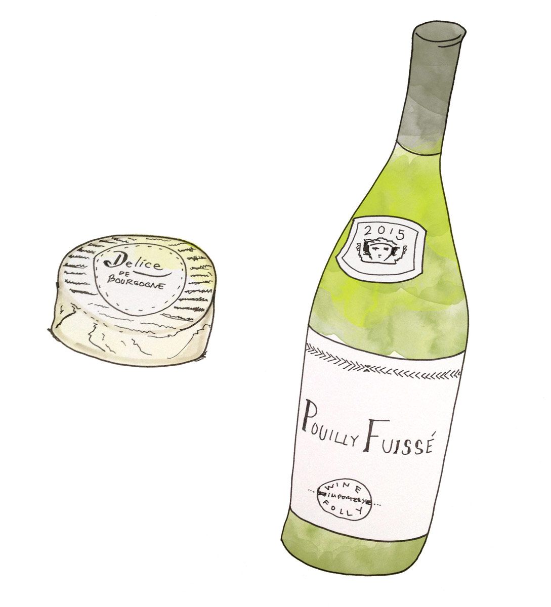 זיווג גבינה pouilly-fuisse-bourgogne-chardonnay-cheese