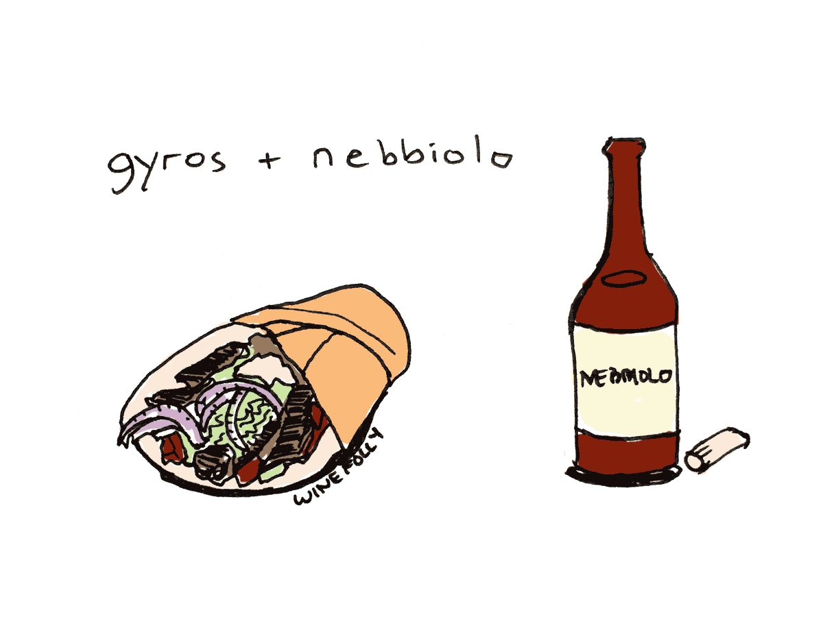 Accompagner le vin avec les gyros et la cuisine grecque