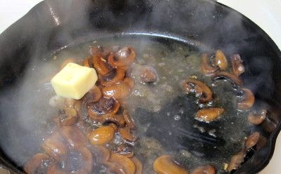 Gobje maslo piščančje zaloge Saute Pan