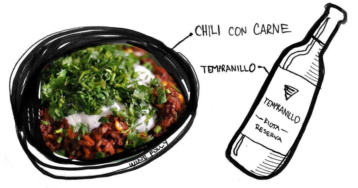 chili-con-carne-tempranillo-poravimas-winefolly-iliustracija