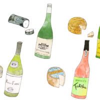 klasikinės vyno ir sūrio poros